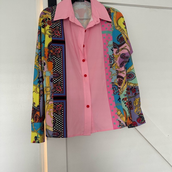 Colorful Women's Patterned Top - Picture 6 of 8